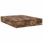 Preview: Stauraum Bettgestell Geräucherte Eiche Holz 200 x 160 cm