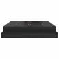 Preview: Stauraum Bettgestell Schwarz Holzwerkstoff 180 x 200 x 31,5 cm
