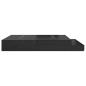 Preview: Stauraum Bettgestell Schwarz Holzwerkstoff 180 x 200 x 31,5 cm