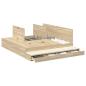 Preview: Stauraum Bettgestell Braun Holzwerkstoff 180 x 200 x 31,5 cm