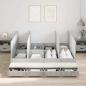 Preview: ARDEBO.de - Stauraum Bettgestell Beton Grau 180x200 cm