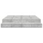 Preview: Stauraum Bettgestell Beton Grau 180x200 cm
