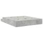 Preview: Stauraum Bettgestell Beton Grau 180x200 cm
