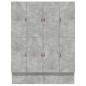 Preview: Stauraum Bettgestell Beton Grau 180x200 cm