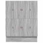 Preview: Stauraumbettgestell Grau Sonoma Holzwerkstoff 180 x 200 cm