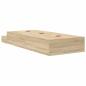 Preview: Stauraum Bettgestell Sonoma Eiche Holzwerkstoff 90 x 190 cm