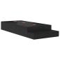 Preview: Stauraum Bettgestell Schwarze Eiche Holzwerkstoff 75 x 190 cm