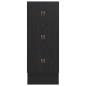 Preview: Stauraum Bettgestell Schwarze Eiche Holzwerkstoff 75 x 190 cm