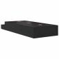 Preview: Stauraum Bettgestell Schwarze Eiche Holzwerkstoff 75 x 190 cm