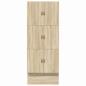 Preview: Stauraum Bettgestell Sonoma Eiche Holzwerkstoff 75 x 190 cm
