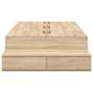 Preview: Stauraum Bettgestell Sonoma Eiche Holzwerkstoff 75 x 190 cm
