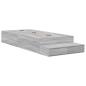 Preview: Stauraumbettgestell Grau Sonoma Holzwerkstoff 75 x 190 cm