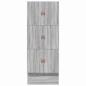 Preview: Stauraumbettgestell Grau Sonoma Holzwerkstoff 75 x 190 cm