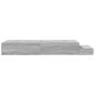 Preview: Stauraumbettgestell Grau Sonoma Holzwerkstoff 75 x 190 cm