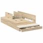 Preview: Stauraum-Bettgestell Sonoma Eiche Holzwerkstoff 120 x 190 cm
