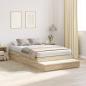 Preview: Stauraum-Bettgestell Sonoma Eiche Holzwerkstoff 120 x 190 cm