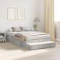 Preview: Stauraumbett Beton grau Holzwerkstoff 120 x 190 cm Stauraumbett