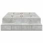 Preview: Aufbewahrungsbettgestell Beton Grau 120 cm Holzwerkstoff