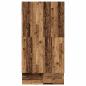 Preview: Stauraumbettgestell Altes Holz Massivholz 120 x 190 cm