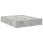 Preview: Stauraumbett Betongrau Holzwerkstoff 140 x 190 cm