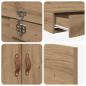 Preview: Stauraumbettgestell Braun Holzwerkstoff 140 x 190 x 31.5 cm
