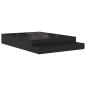 Preview: Stauraum Bettgestell Schwarz Holzwerkstoff 135,5 x 190 x 31,5 cm