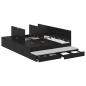 Preview: Stauraum Bettgestell Schwarz Holzwerkstoff 135,5 x 190 x 31,5 cm