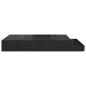 Preview: Stauraum Bettgestell Schwarz Holzwerkstoff 135,5 x 190 x 31,5 cm