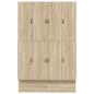 Preview: Stauraum Bettgestell Braun Holzwerkstoff 135,5 x 190 x 31,5 cm