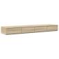 Preview: Stauraum Bettgestell Braun Holzwerkstoff 135,5 x 190 x 31,5 cm