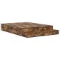 Preview: Stauraumbettgestell Braun Holzwerkstoff 135,5 x 190 x 31,5 cm