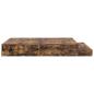 Preview: Stauraumbettgestell Braun Holzwerkstoff 135,5 x 190 x 31,5 cm