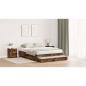 Preview: Stauraumbettgestell Braun Holzwerkstoff 135,5 x 190 x 31,5 cm