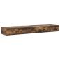 Preview: Stauraumbettgestell Braun Holzwerkstoff 135,5 x 190 x 31,5 cm