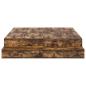 Preview: Stauraumbettgestell Braun Holzwerkstoff 135,5 x 190 x 31,5 cm