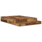 Preview: Stauraum Bettgestell Braun Holzwerkstoff 135,5 x 190 x 31,5 cm