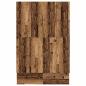 Preview: Stauraum Bettgestell Braun Holzwerkstoff 135,5 x 190 x 31,5 cm