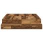 Preview: Stauraum Bettgestell Braun Holzwerkstoff 135,5 x 190 x 31,5 cm