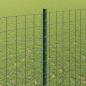 Preview: Euro-Zaun mit Pfosten 10 x 1,4 m PVC-beschichteter Stahl Grün