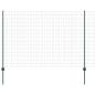 Preview: Euro-Zaun mit Pfosten 10 x 1,5 m PVC-beschichteter Stahl Grün
