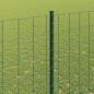 Preview: Euro Zaun mit 5 U-Pfosten Grün 1,6x10 m Stahl