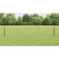 Preview: Euro Zaun mit 5 U-Pfosten Grau 0.4x10 m Stahl