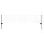 Preview: Euro Zaun mit 5 U-Pfosten Grau 0.4x10 m Stahl