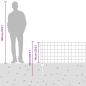 Preview: Euro-Zaun mit 5 U-Posten Grau 0.6x10 m Stahl