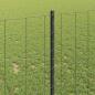 Preview: Gartenzaunset Set aus 2 Grau Pulverbeschichteter Stahl 10 x 1 m