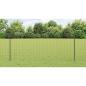 Preview: Euro-Zaun mit Pfosten 10 x 1 m PVC-beschichteter Stahl Grau