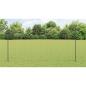 Preview: Euro-Zaun mit Pfosten 10 x 1,5 m PVC-beschichteter Stahl Grau