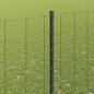 Preview: Euro-Zaun mit Pfosten 10 x 1,5 m PVC-beschichteter Stahl Grau
