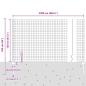 Preview: Eurozaun mit 22 U-Pfosten Grau 1,2x25 m Stahl
