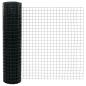 Preview: Eurozaun mit 22 U-Pfosten Grau 1,2x25 m Stahl